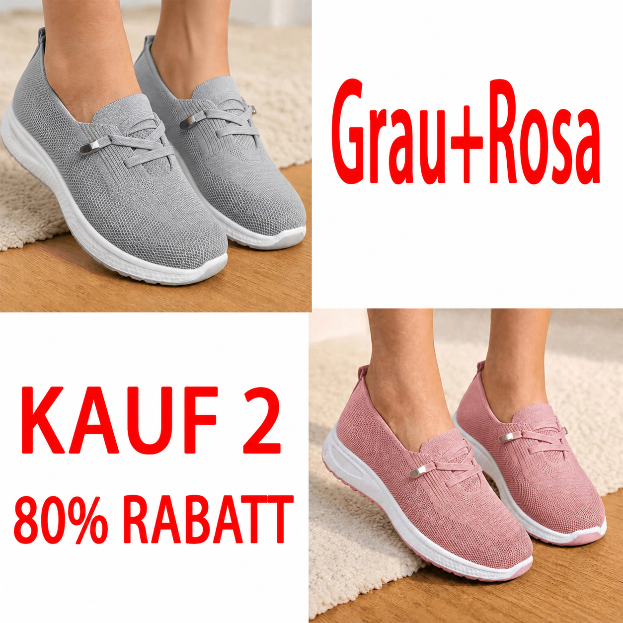 🔥Atmungsaktive Mesh-Walkingschuhe mit Dämpfung