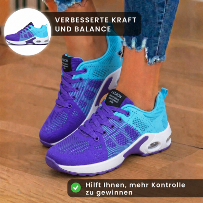 Orthopädische Mesh-Athletic-Sneaker - Farbverlauf und Luftkissen-Sohle