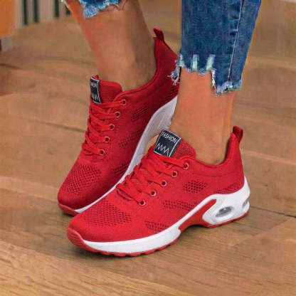 Orthopädische Mesh-Athletic-Sneaker - Farbverlauf und Luftkissen-Sohle