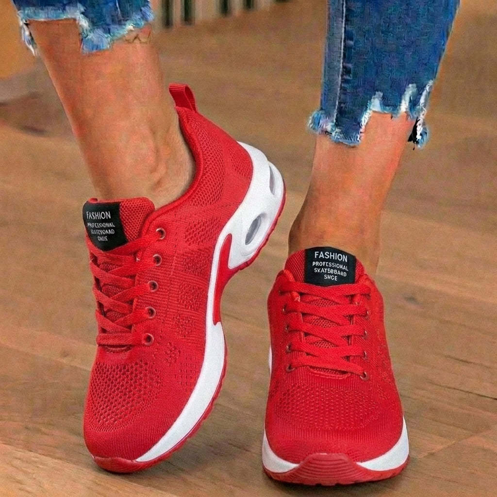 Orthopädische Mesh-Athletic-Sneaker - Farbverlauf und Luftkissen-Sohle