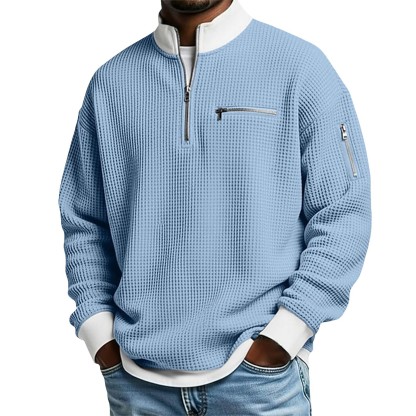 Neues Herren-Sport-Sweatshirt mit Reißverschluss