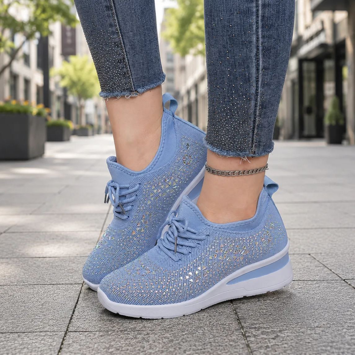 Lindenzeit™ - Komfortabler Orthopädischer Glitzer Sneaker für Damen