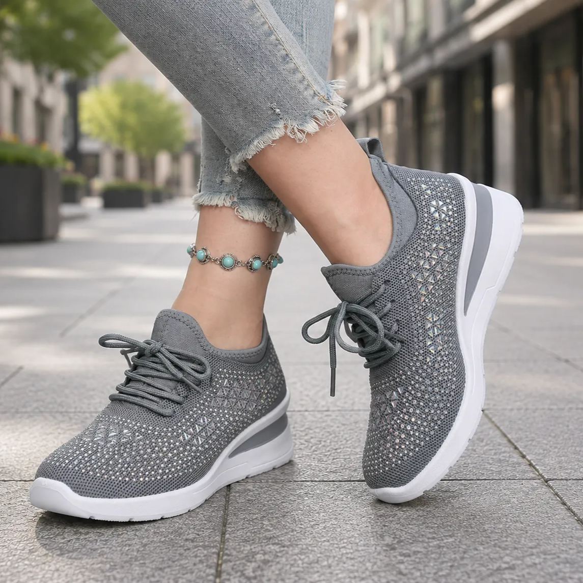Lindenzeit™ - Komfortabler Orthopädischer Glitzer Sneaker für Damen