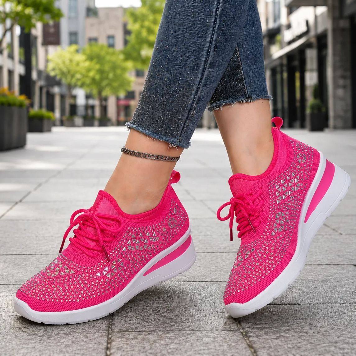 Lindenzeit™ - Komfortabler Orthopädischer Glitzer Sneaker für Damen