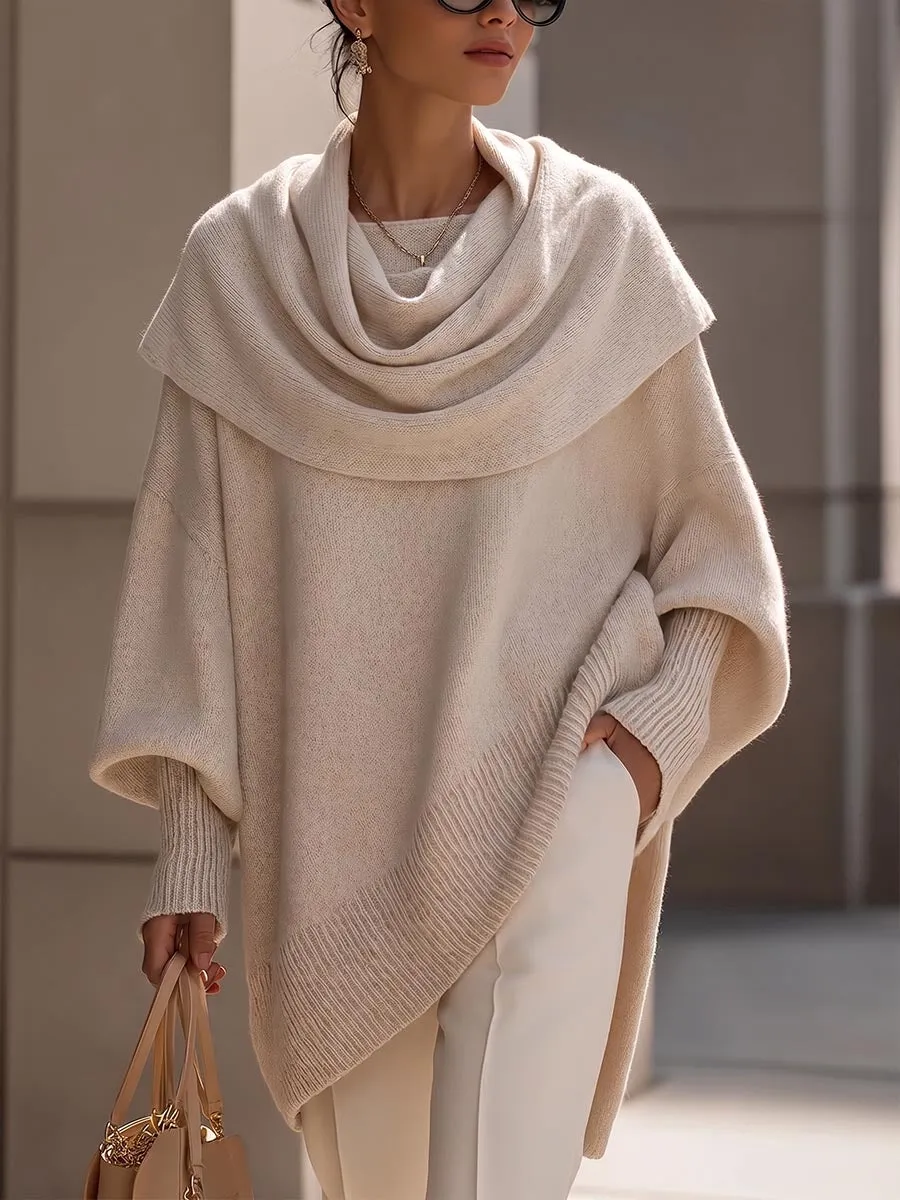 Räumungsverkauf 🔥 Lockerer, einfarbiger Damen-Strickpullover mit Rollkragen und langen Ärmeln (lässiger Stil)