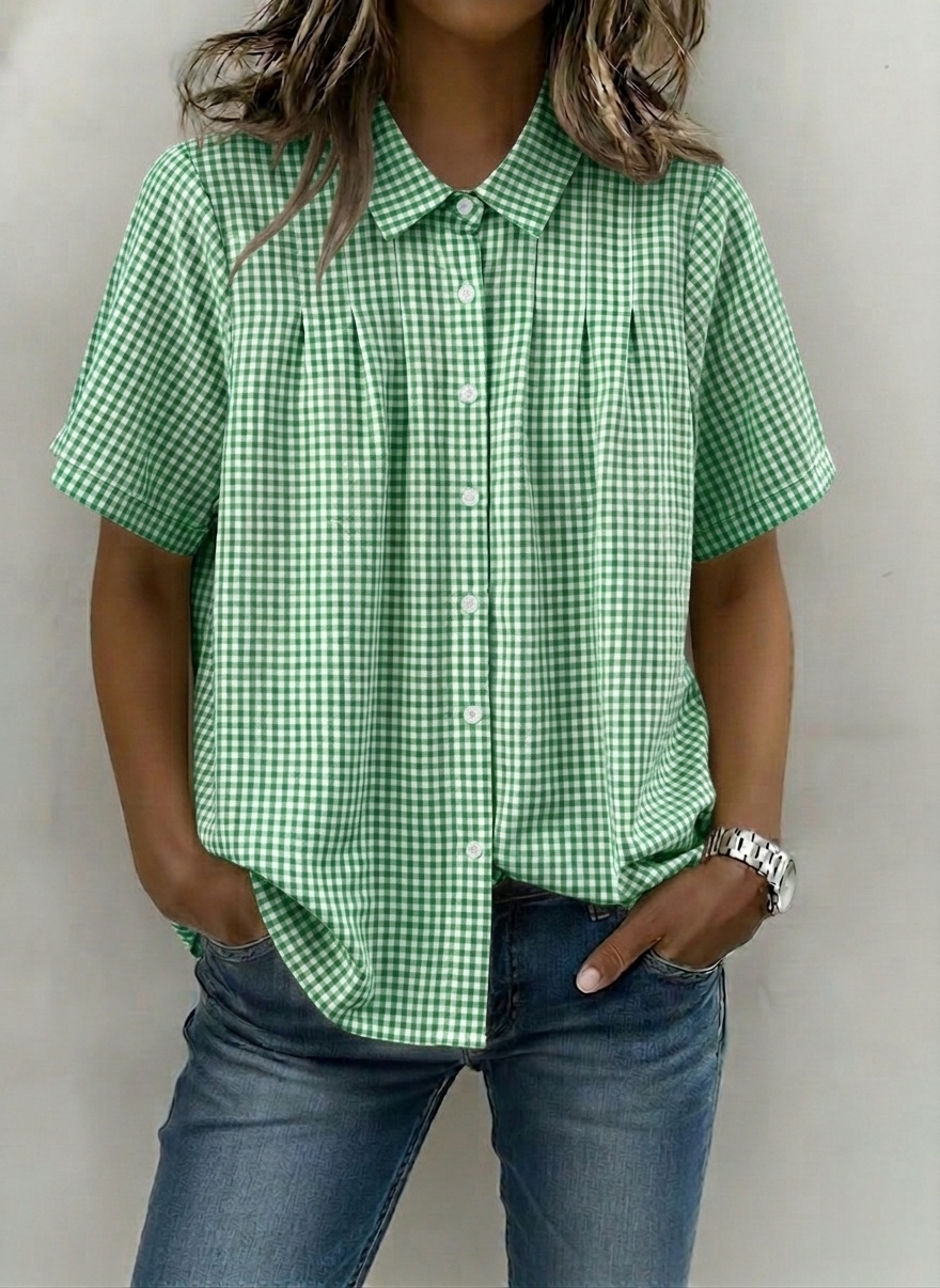 Today 49% off🔥Women’s Casual Gingham Checkered Shirt