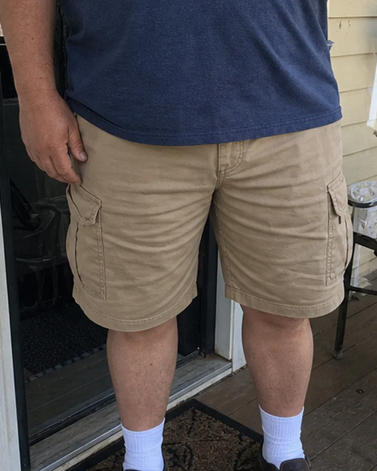 Multi-Pocket Cargo Shorts Pocket fit reference buyer-style fit reference