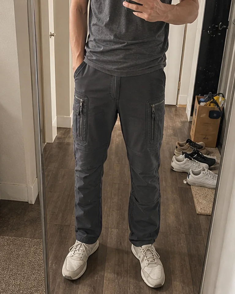 Tactical Work Pants Knee pocket detail buyer-style fit reference