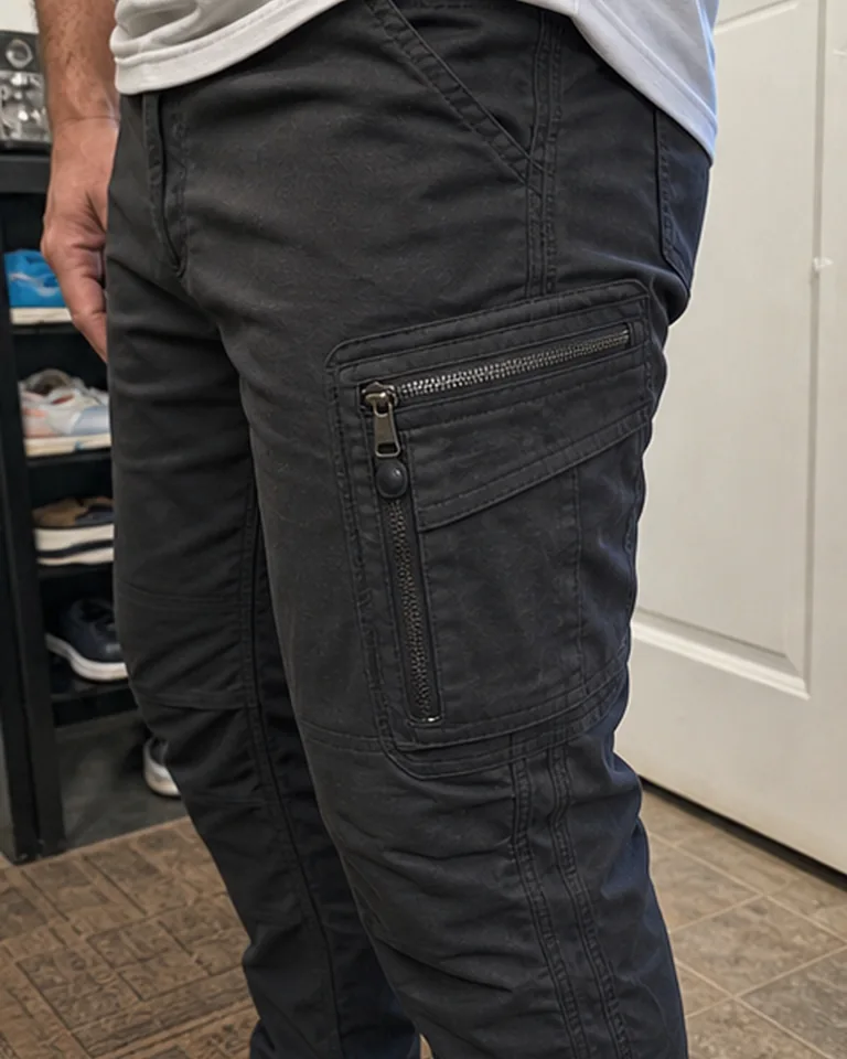 Tactical Work Pants Reinforced panel view buyer-style fit reference
