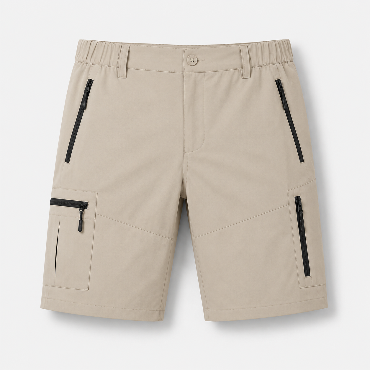 Men's quick dry hiking cargo shorts ivory single pair