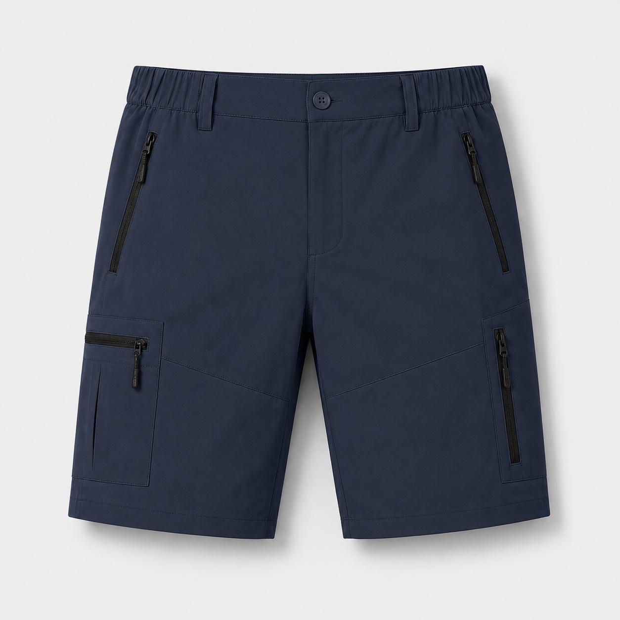 Men's quick dry hiking cargo shorts navy single pair
