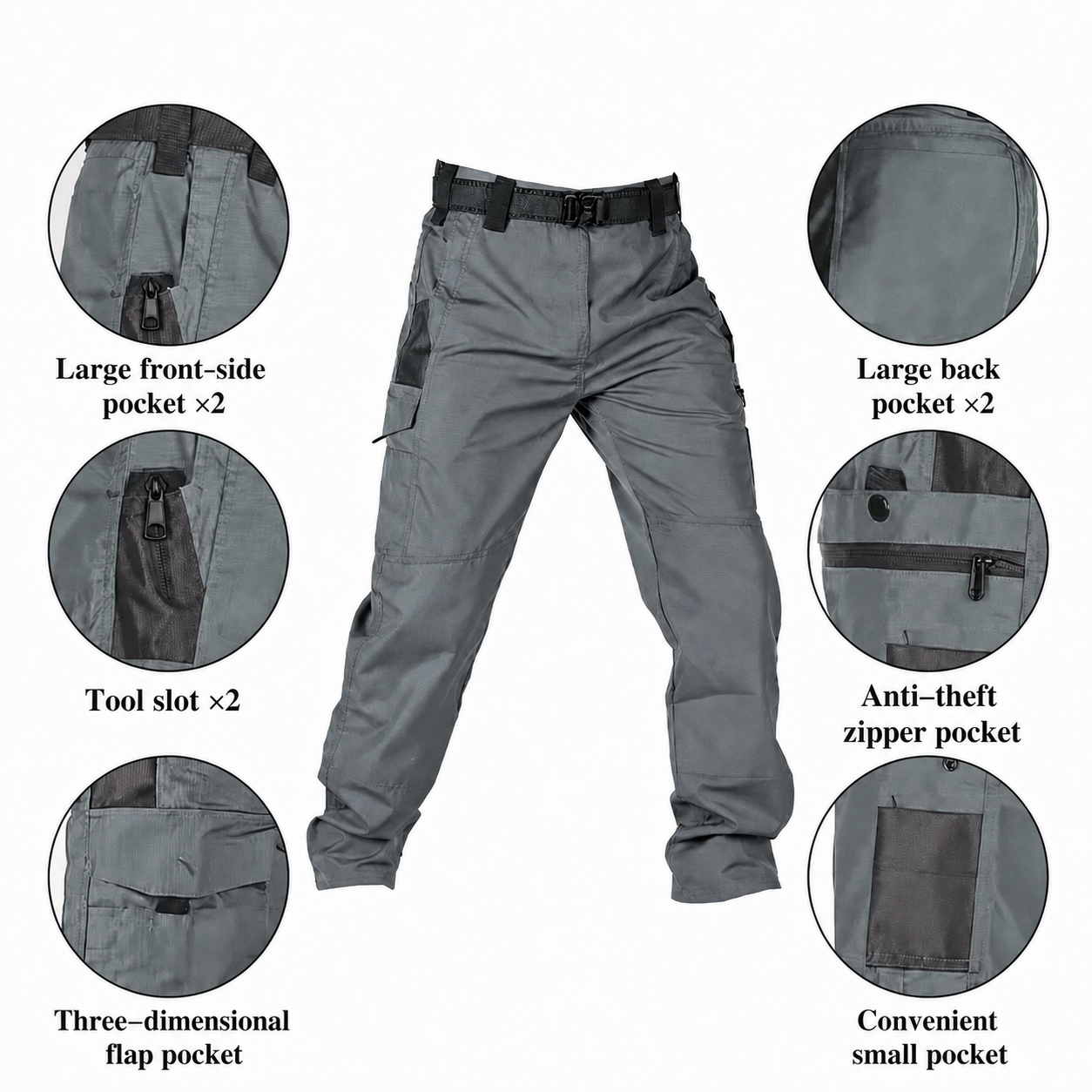 10-pocket tactical pants storage layout