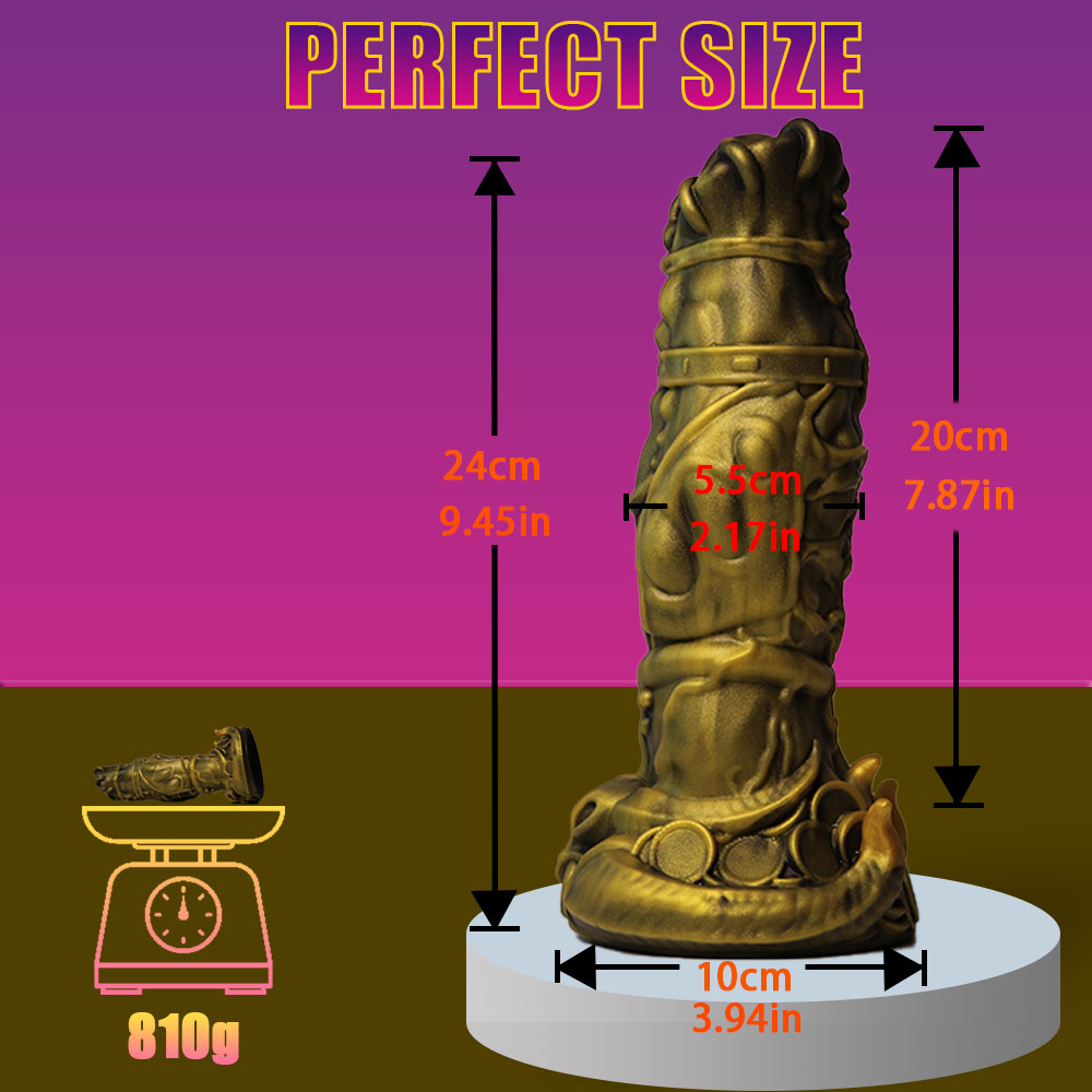 Jasp 9.45 in Realistic Phallic Toy, G-Spot Fake Penis, Soft Silicone Fake Penis with Powerful Suction Cups, an Adult Toy Suitable for Female-Male Couples for Clitoral Stimulation