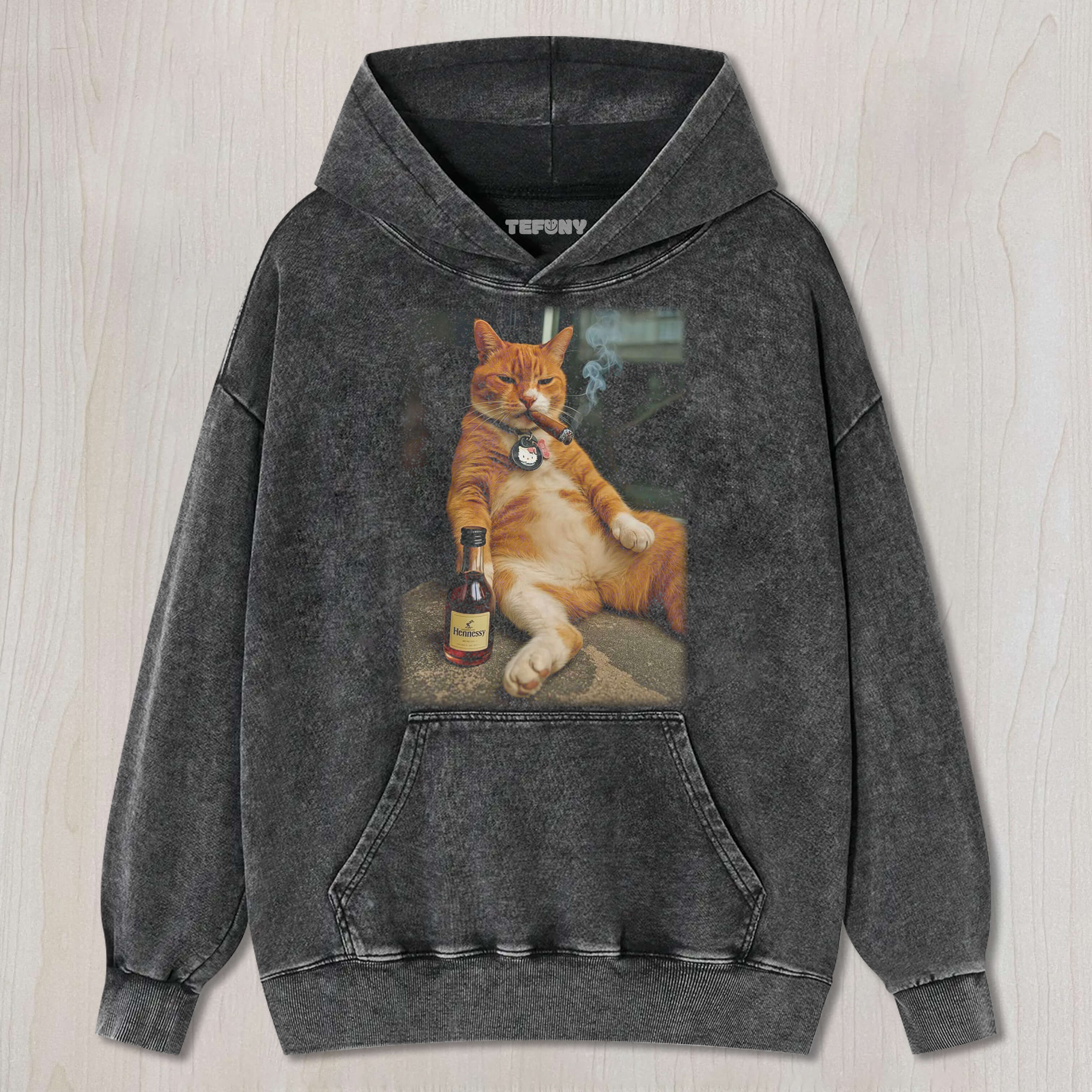 EMO SMOKING CAT V1 T-SHIRT