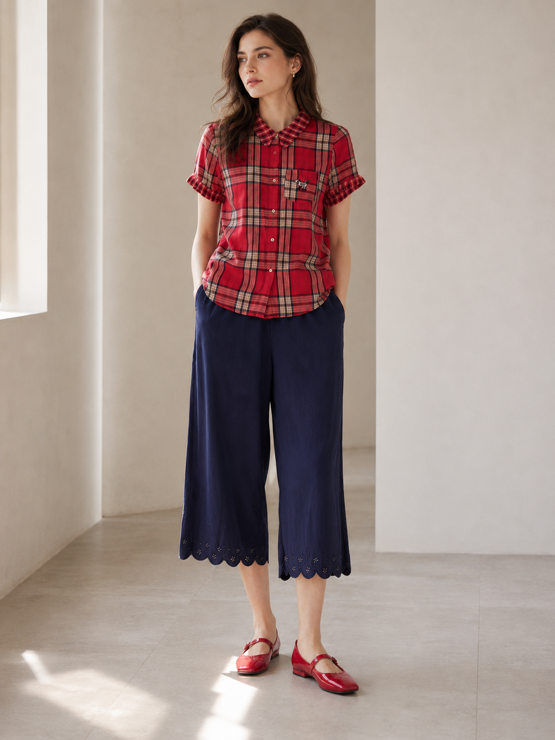 Plus Size Women's Shirt - UP-5325