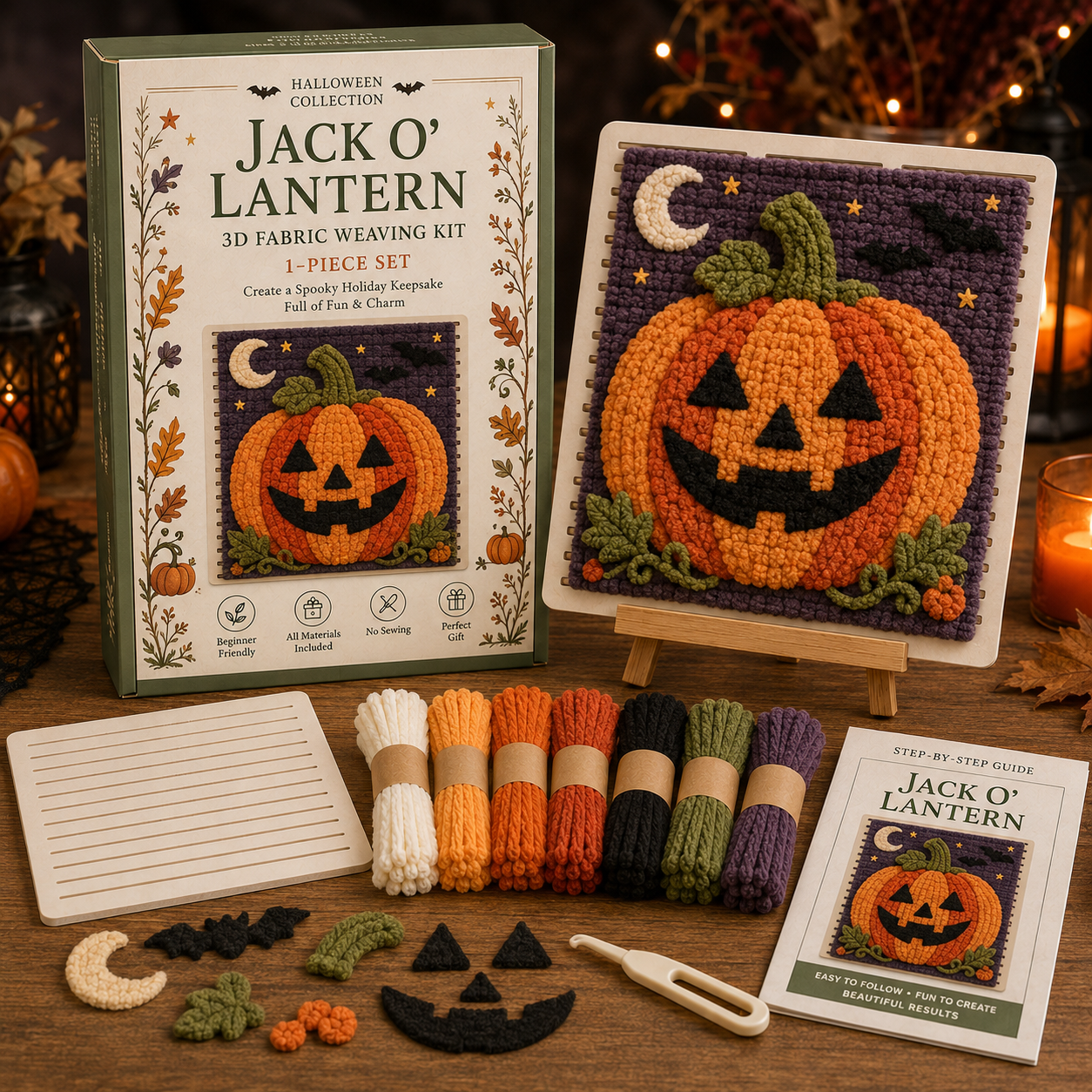 🎃 Halloween Fabric Weaving Kit