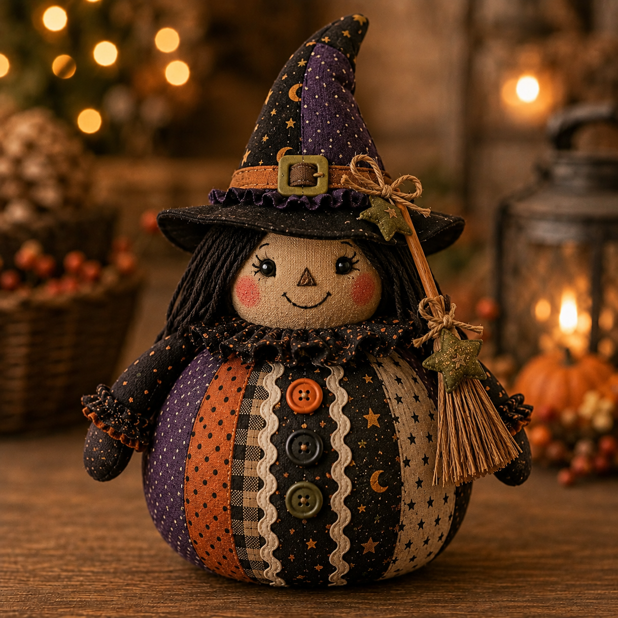 🎃 Halloween Fabric Doll DIY Kit