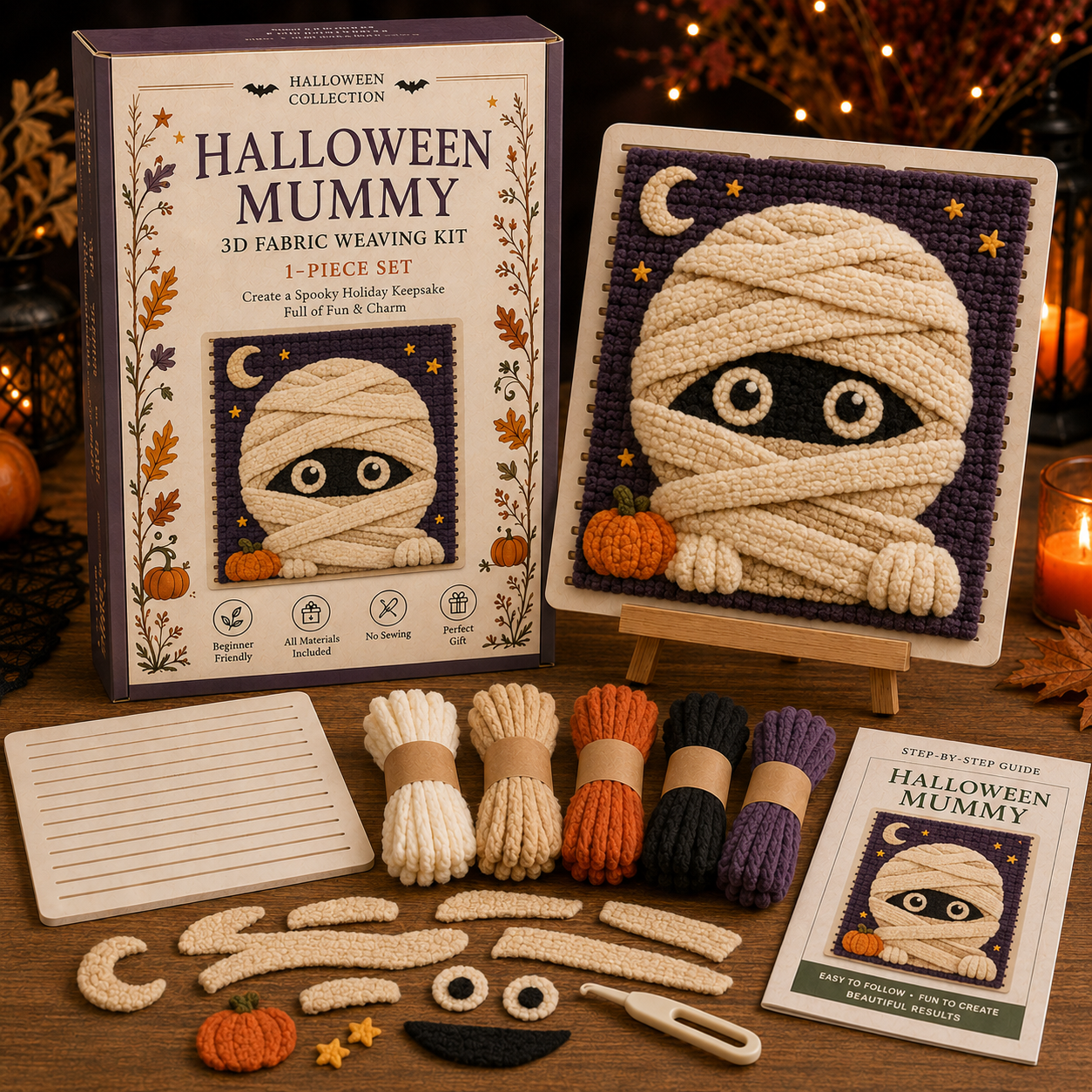🎃 Halloween Fabric Weaving Kit