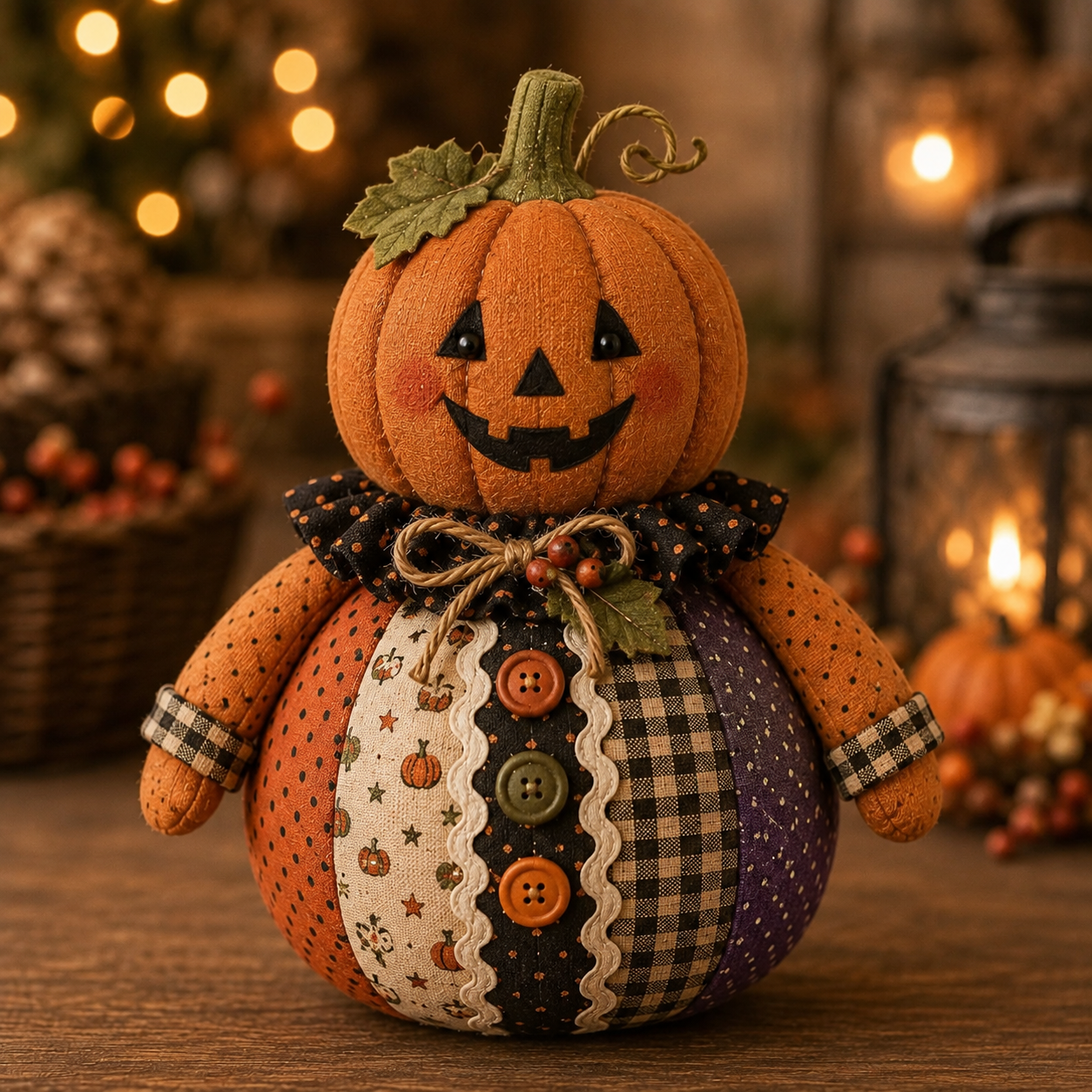 🎃 Halloween Fabric Doll DIY Kit