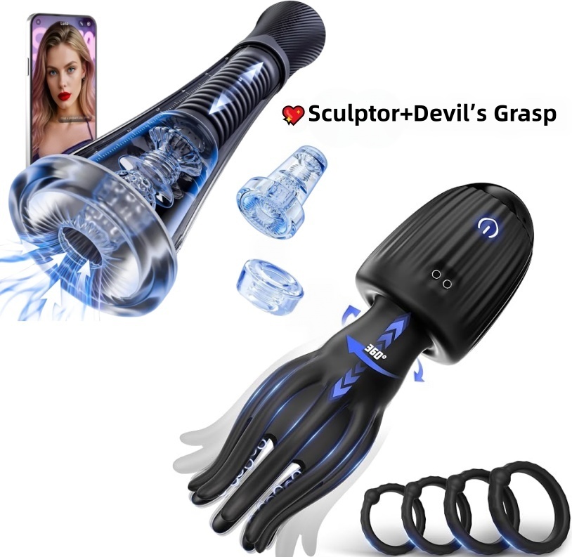 🐙2026 Devil’s Grasp™ Octopus Stroker — Auto Suction & Vibration + 4 Rings
