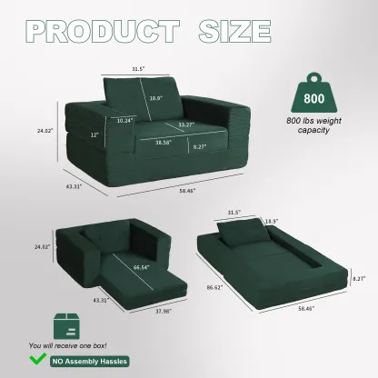 Sofá Cama Convertible 2 en 1