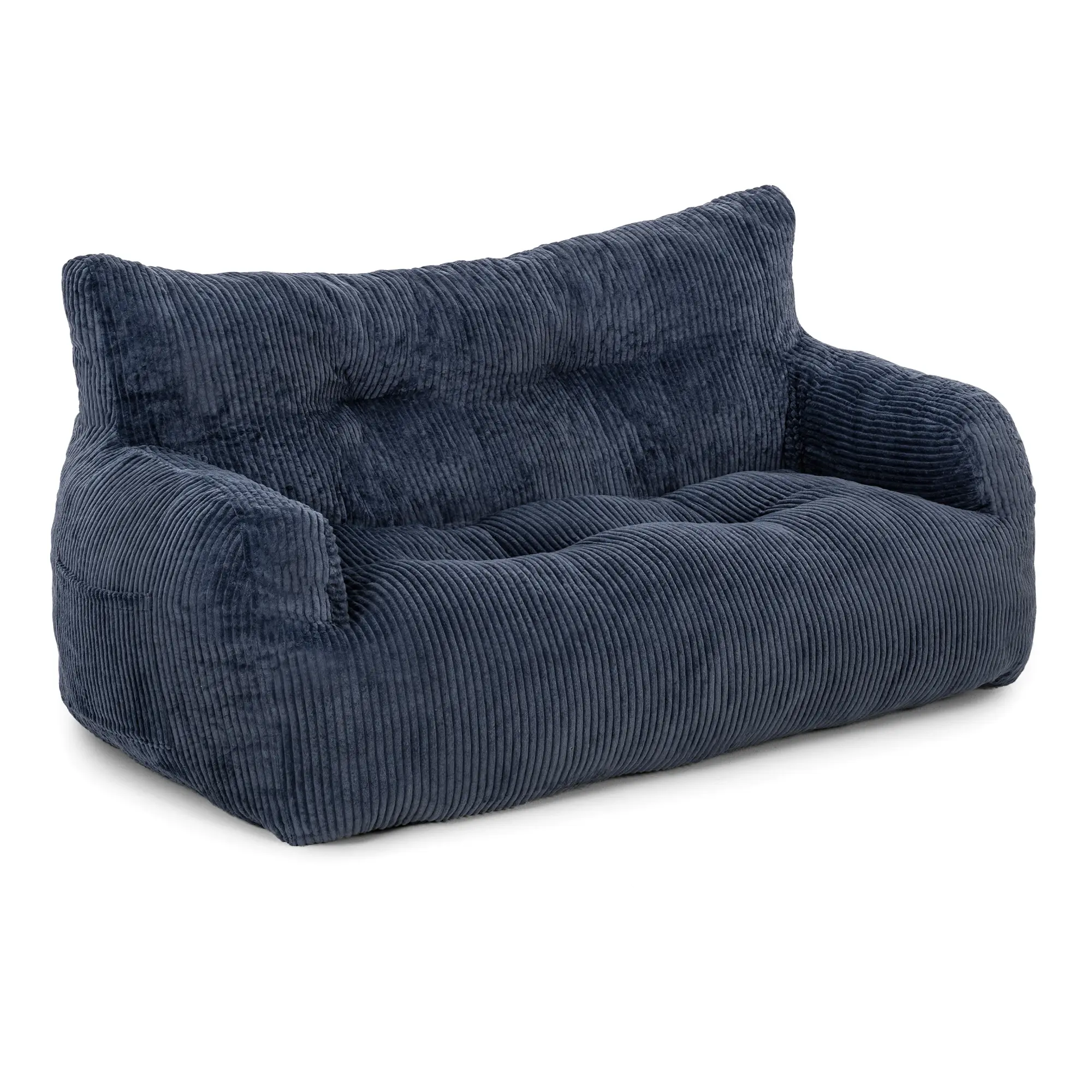 Sofá Puff Reclinable de 2 Plazas de Pana