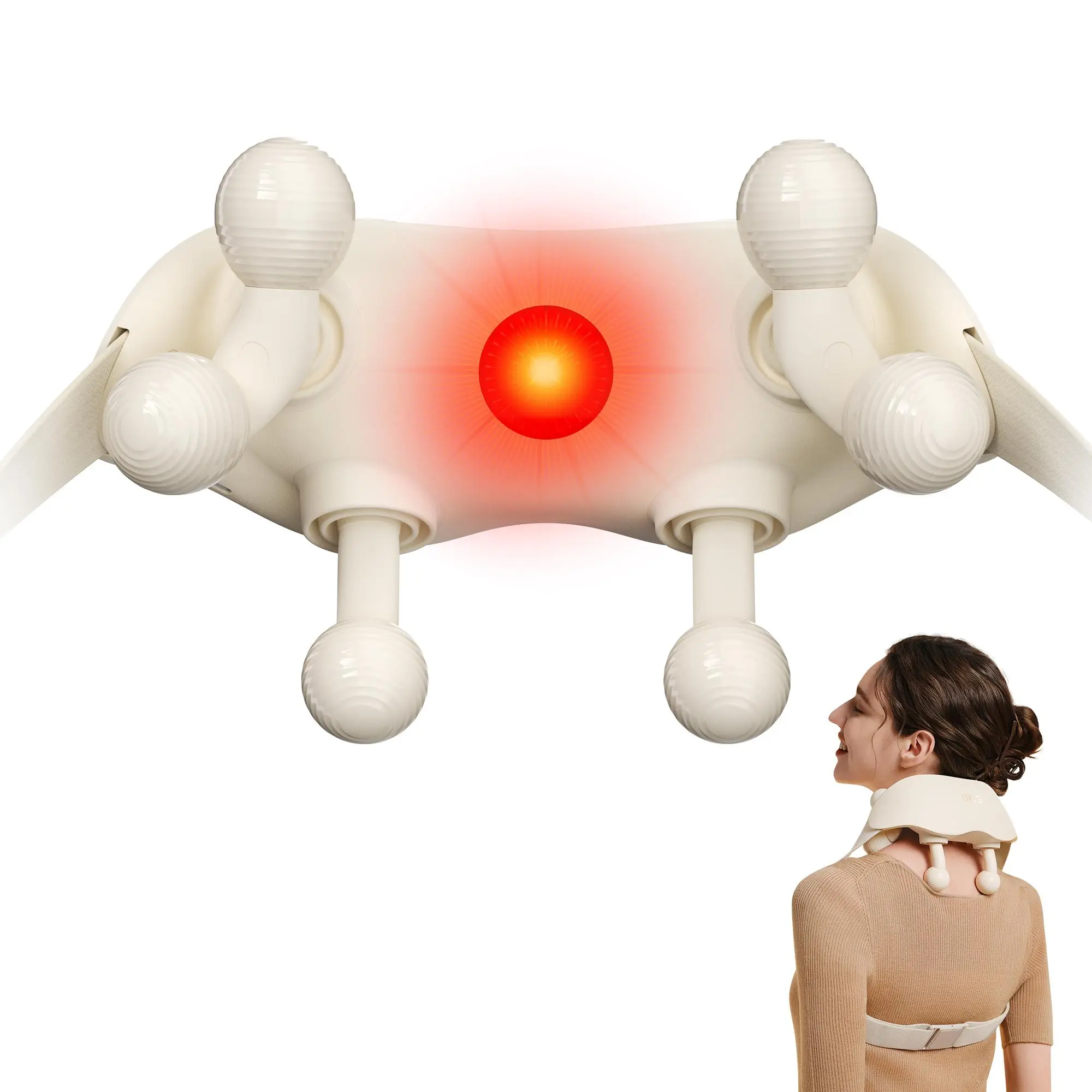 Masajeador Cervical con Calor Shiatsu