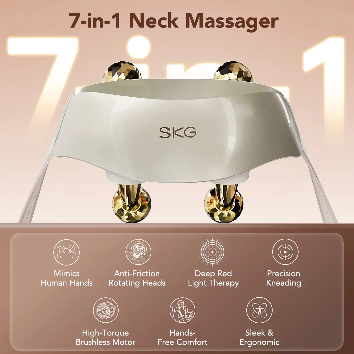 Masajeador Cervical con Calor Shiatsu