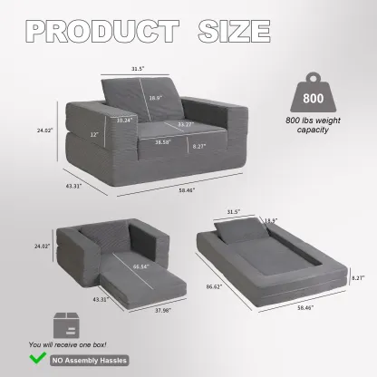 Sofá Cama Convertible 2 en 1