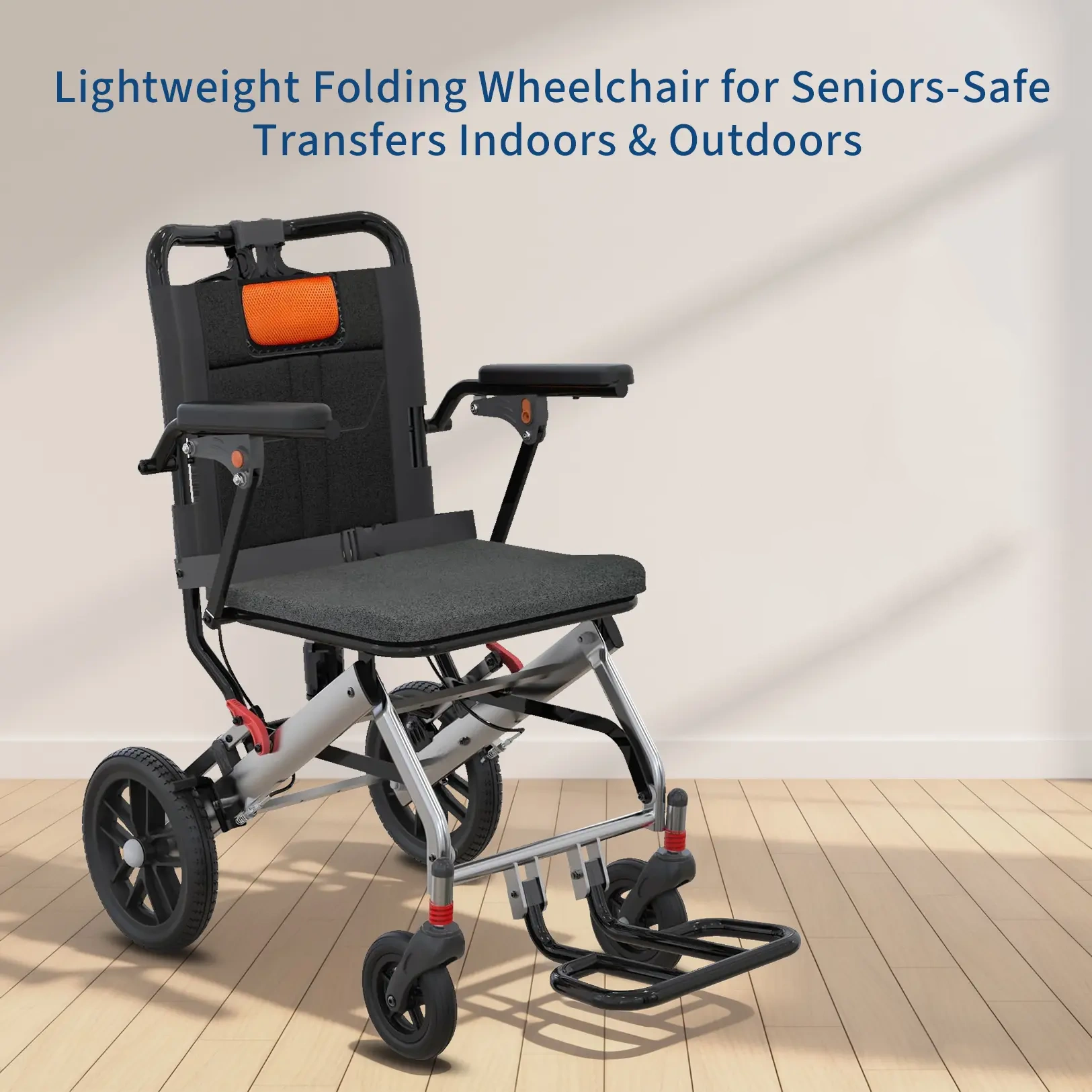 Silla de Ruedas Ligera y Plegable