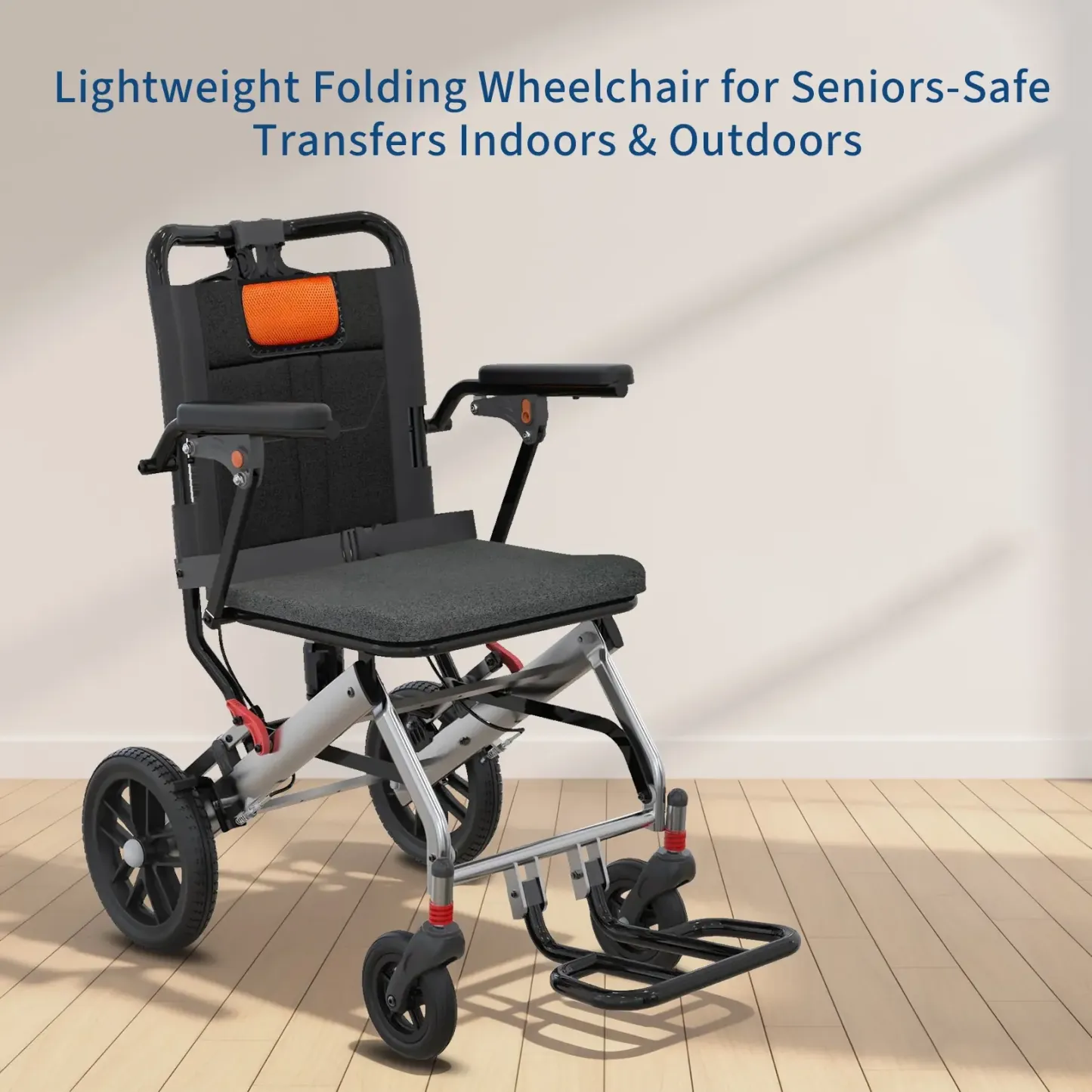 Silla de Ruedas Ligera y Plegable