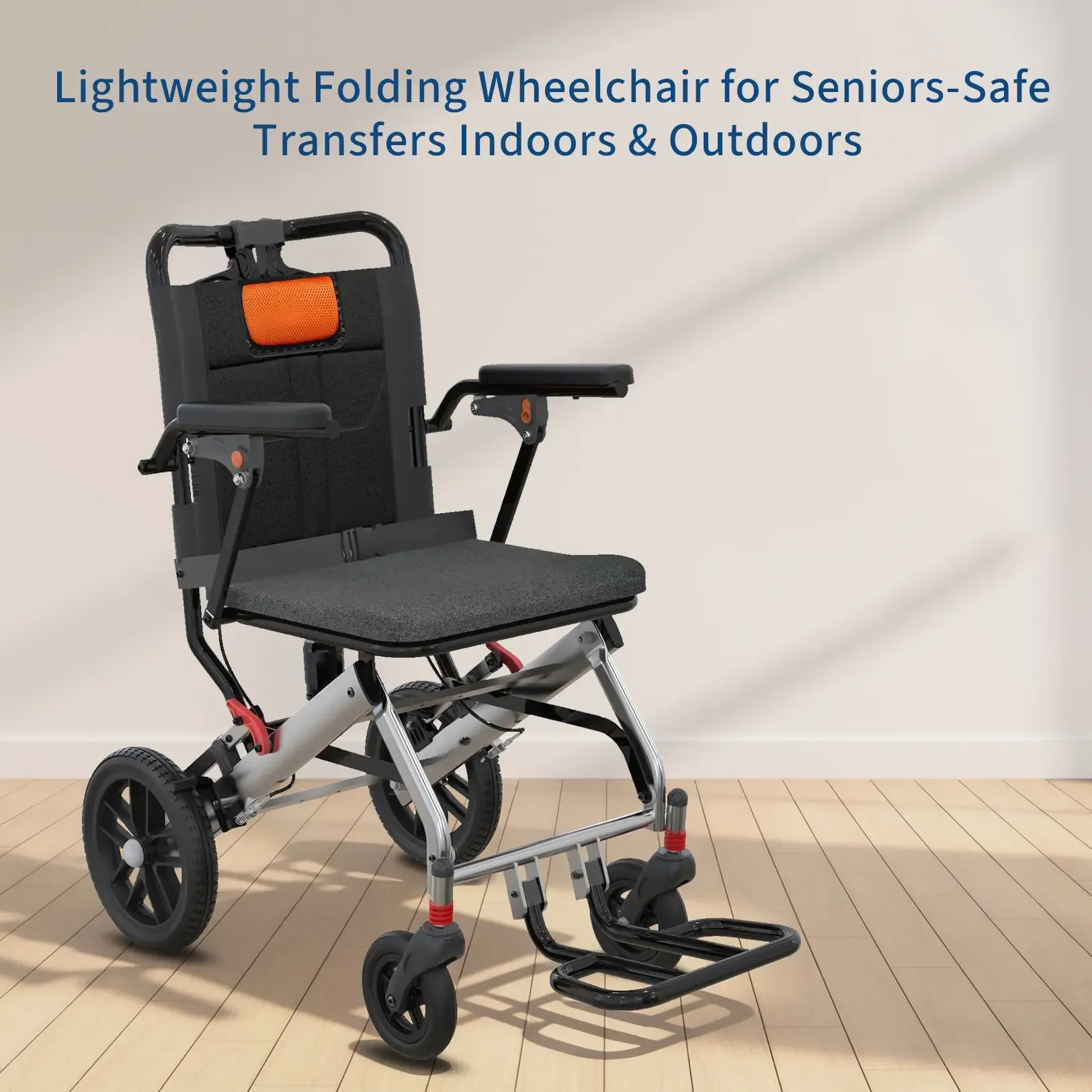 Silla de Ruedas Ligera y Plegable