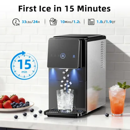 Máquina de Hielo Nugget con Autolimpieza