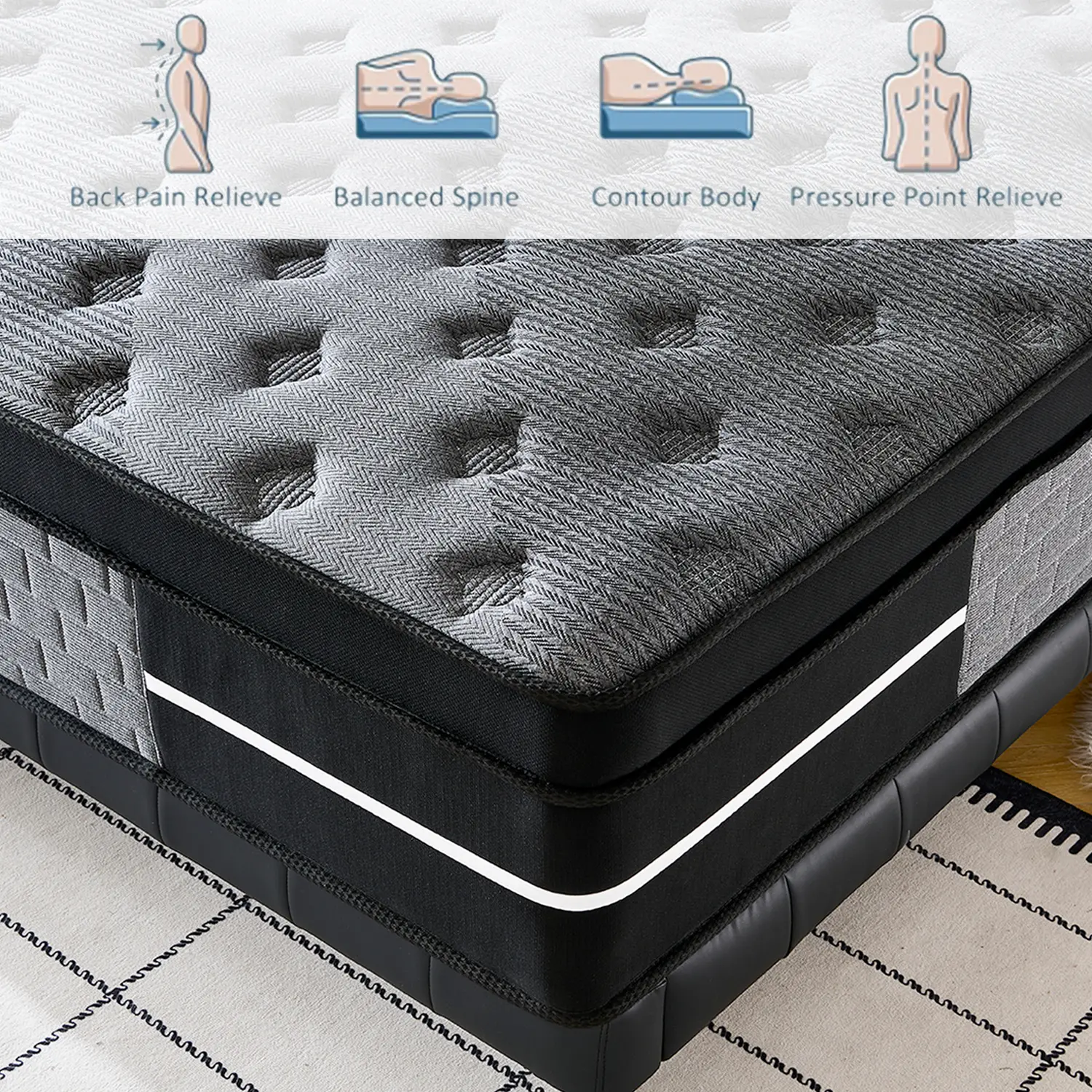 Colchón Híbrido Memory Foam Premium