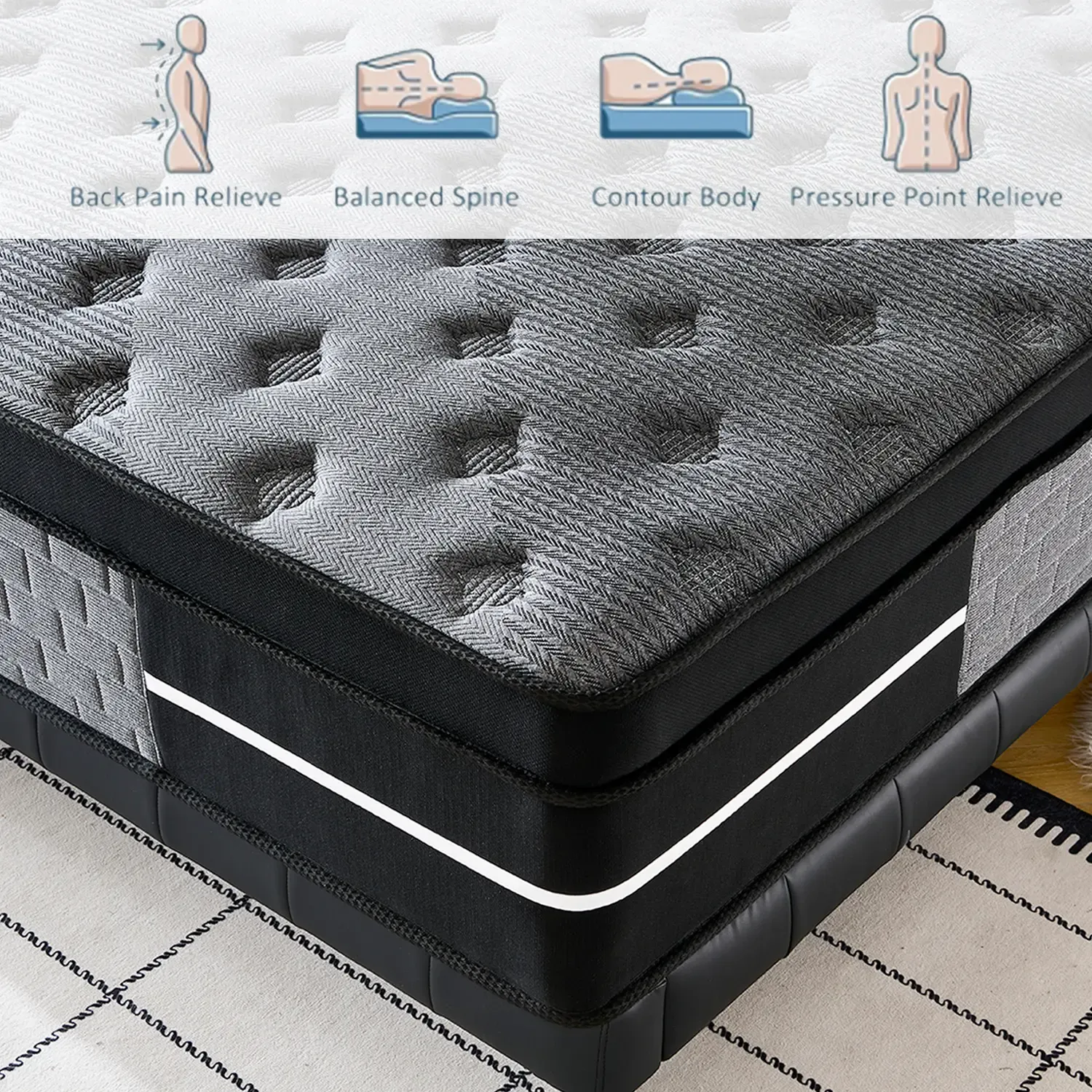 Colchón Híbrido Memory Foam Premium