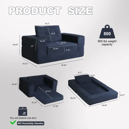 Sofá Cama Convertible 2 en 1