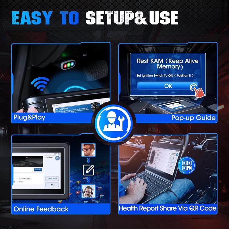 Escáner OBD2 TOPDON AD800BT 2: herramienta de diagnóstico automotriz bidireccional para sistemas completos con más de 28 funciones de servicio, codificación de inyectores, compatibilidad con todos los vehículos, FCA AutoAuth y protocolo CAN-FD.