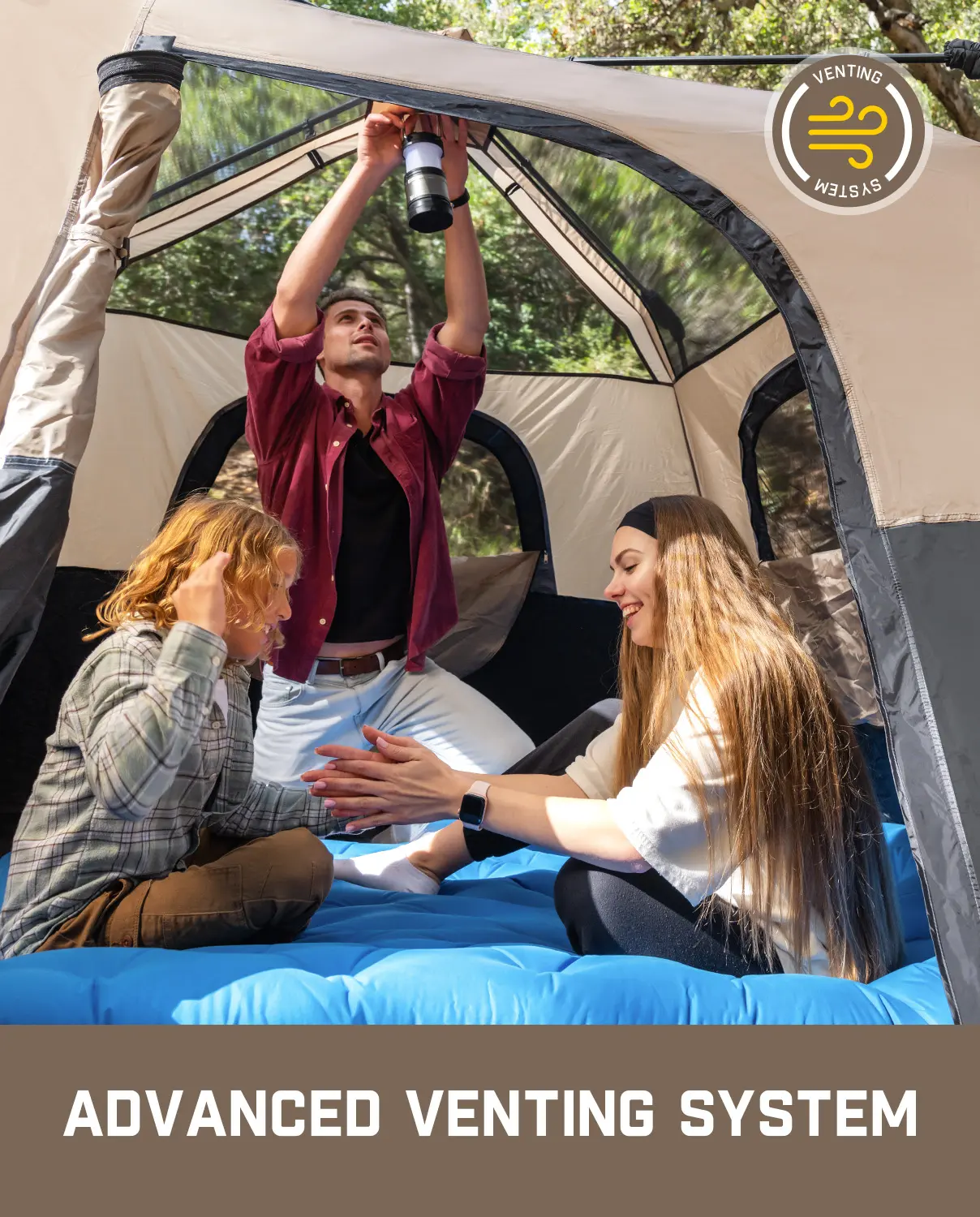 Fanttik Outdoor Zeta C4/C6 Pro — Tienda de campaña tipo cabaña de montaje instantáneo para 4 o 6 personas: portátil, impermeable, con toldo desmontable, resistente al viento y fabricada con materiales de alta calidad. Equipo de camping con interior espaci