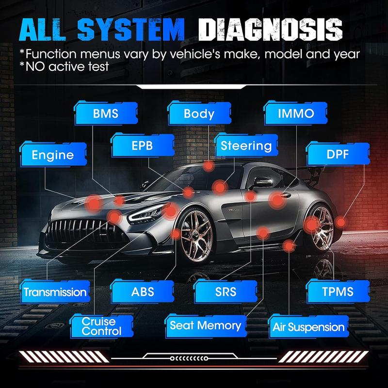 Escáner OBD2 TOPDON AD800BT 2: herramienta de diagnóstico automotriz bidireccional para sistemas completos con más de 28 funciones de servicio, codificación de inyectores, compatibilidad con todos los vehículos, FCA AutoAuth y protocolo CAN-FD.