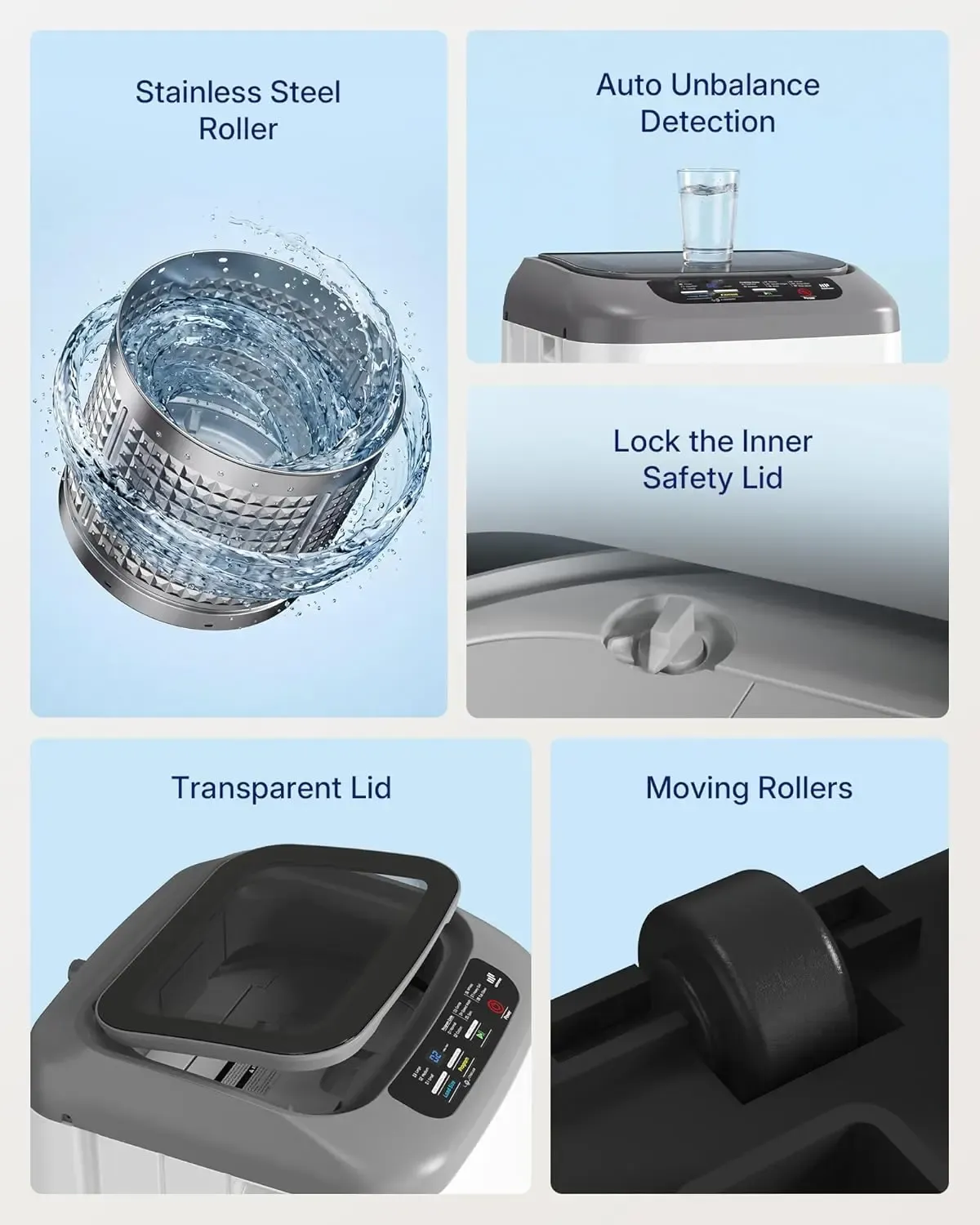 Lavadora Portátil Automática Compacta