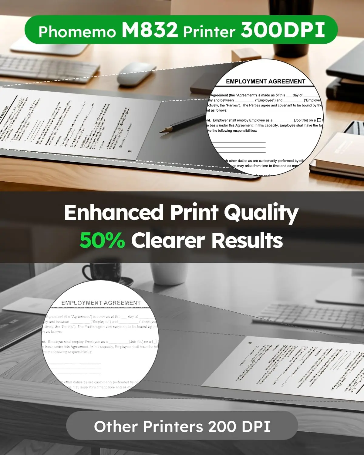Impresora portátil Bluetooth Phomemo M08F sin tinta