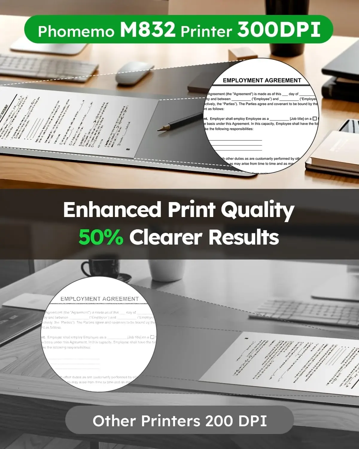Impresora portátil Bluetooth Phomemo M08F sin tinta