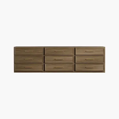 Mesita de noche alta extragrande SICOTAS con 3 cajones de almacenamiento y tiradores dorados, mesa auxiliar moderna para el hogar/dormitorio, ideal para la mesita de noche o la habitación infantil. Requiere montaje. Mueble de interior impermeable.