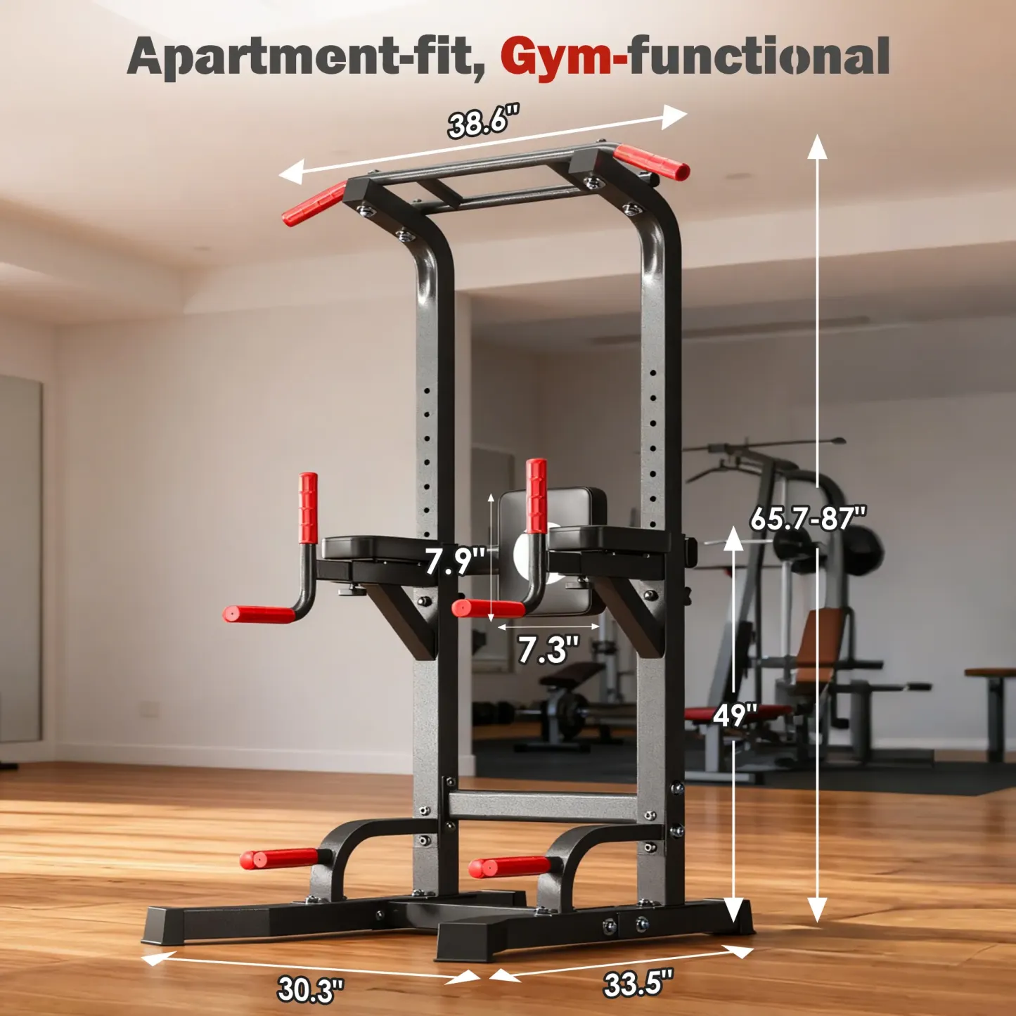 Torre de potencia ajustable «Beast Mode» (capacidad de 500 libras) – Gimnasio en casa