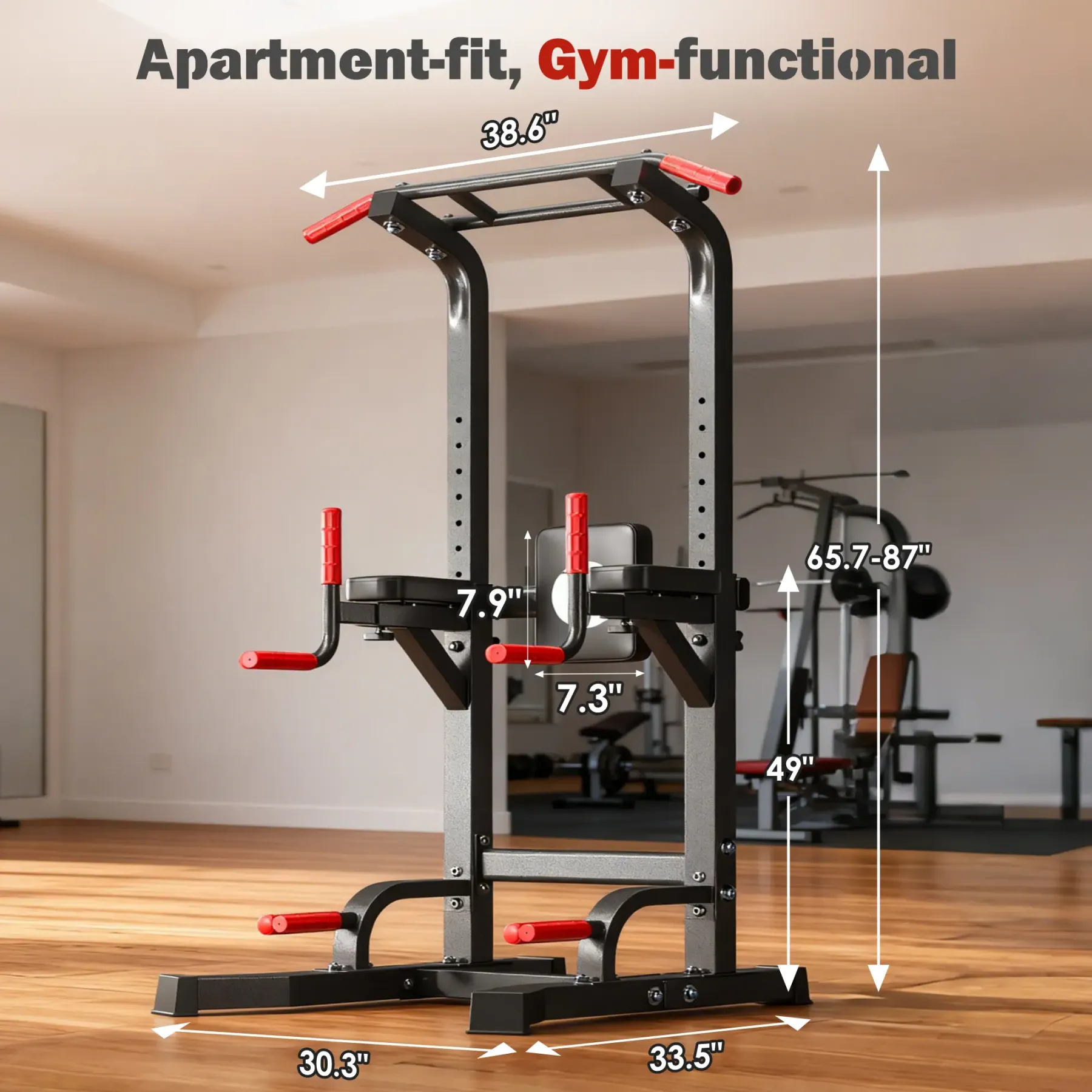 Torre de potencia ajustable «Beast Mode» (capacidad de 500 libras) – Gimnasio en casa