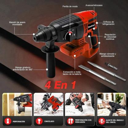Kit de herramientas eléctricas- Taladro atornillador y llave de impacto , hogar y reparaciones, incluye estuche,almacen local