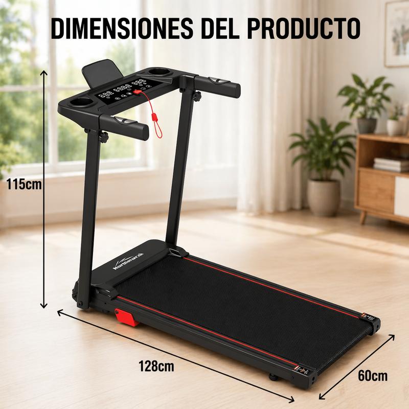 Cinta de Correr Northmarch Plegable Silenciosa | Gimnasio en Casa
