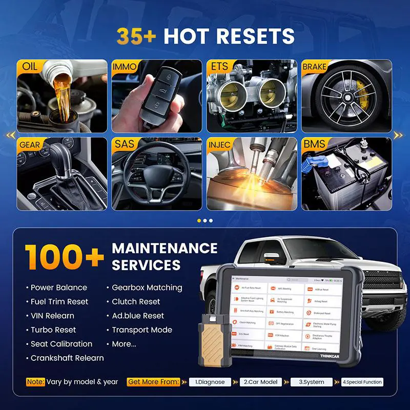 THINKCAR — Herramienta de escaneo OBD2 para automóviles con actualizaciones gratuitas de por vida; THINKSCAN 689BT — Herramienta de diagnóstico automotriz para todos los sistemas; Escáner OBD2 bidireccional con codificación de ECU, más de 35 servicios, FC