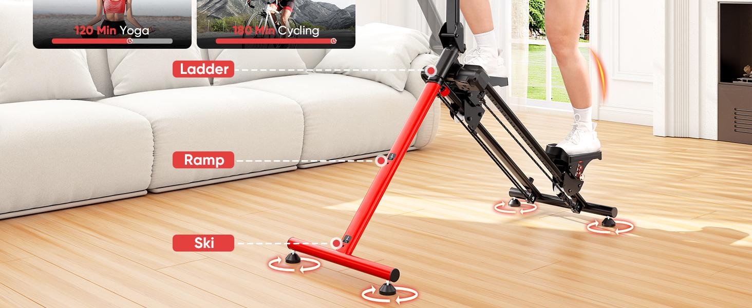YOLEO Steppers for Exercise at Home, Adjustable Stair Stepper with 3 Workout Modes,Folding Cardio Stair Master with Ski Simulation Mode & Oversized Pedal,90% Pre-Assembled Stair Climber with Handlebar YOLEO Steppers for Exercise at Home, Adjustable Stair Stepper with 3 Workout Modes,Folding Cardio Stair Master with Ski Simulation Mode & Oversized Pedal,90% Pre-Assembled Stair Climber with Handlebar