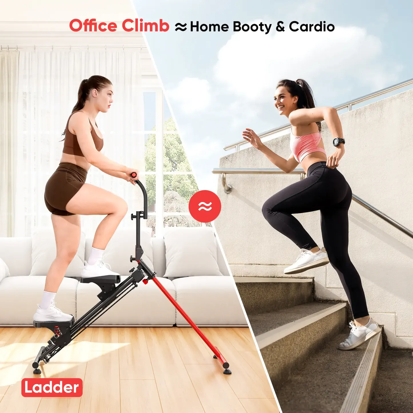 Escalera ajustable YOLEO con 3 modos de entrenamiento